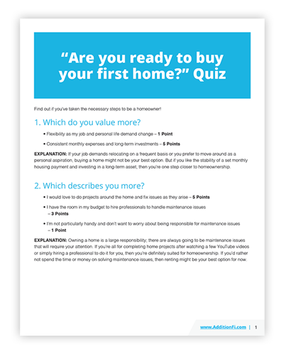 Are you ready to buy your first home?