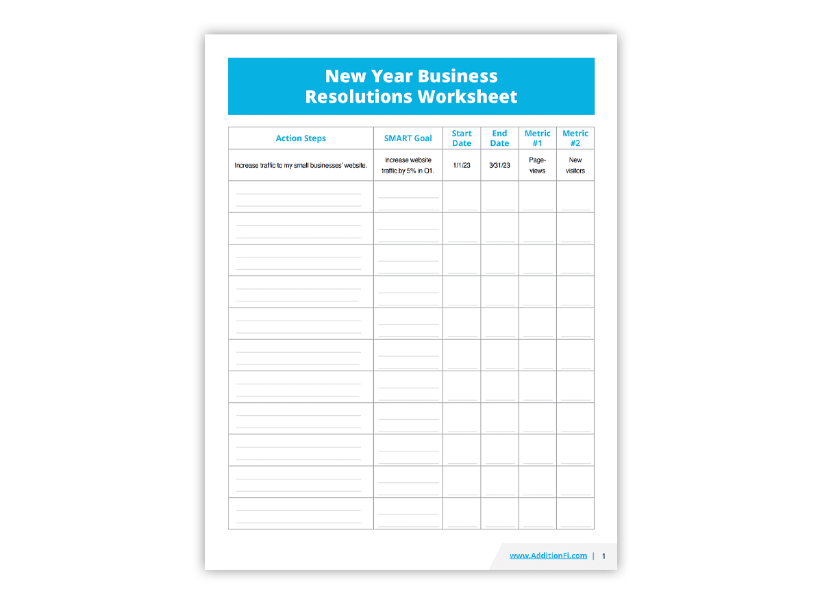 New Year Business Resolutions